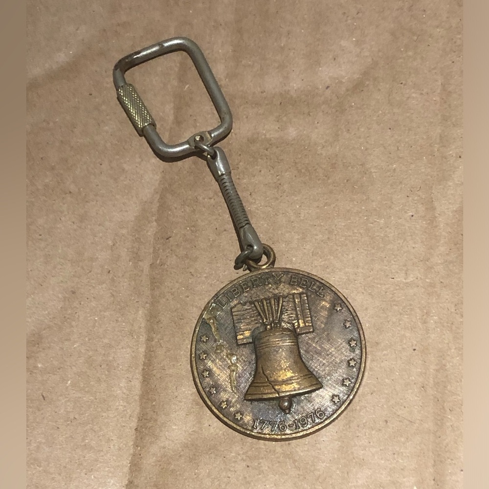 3/$40 Vintage Liberty Bell Keychain